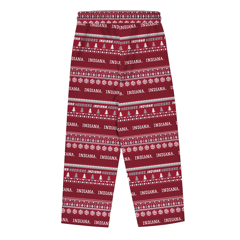 Ensemble pyjama en pull moche Crimson Indiana Hoosiers pour enfants d'âge préscolaire Outerstuff