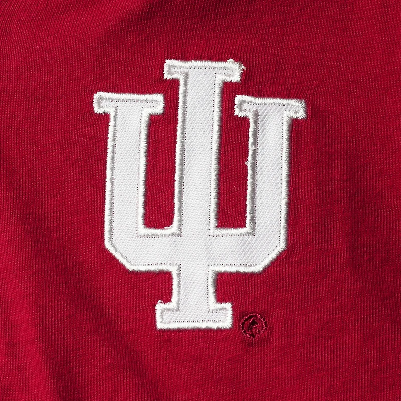 Ensemble sweat à capuche et pantalon de survêtement Indiana Hoosiers Poppies Colosseum Crimson/Heathered Grey pour tout-petit
