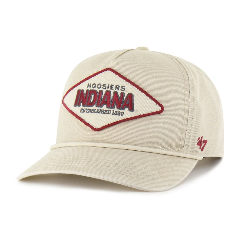 Casquette unisexe ajustable Cairn Hitch « Indiana Hoosiers Outdoorsmen » crème '47