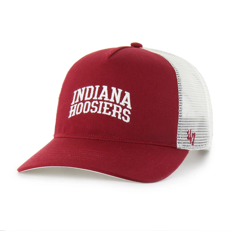 Casquette ajustable unisexe « 47 Crimson Indiana Hoosiers Contemporary Basics Foundation Trucker Hitch »