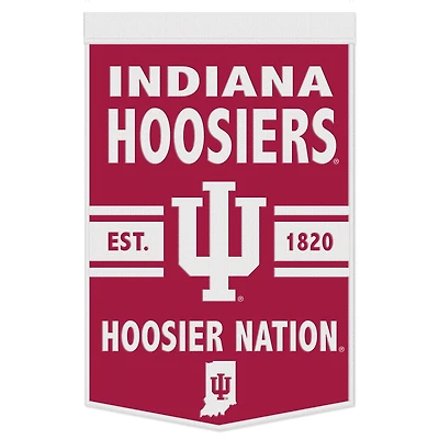 WinCraft Indiana Hoosiers Bannière à slogan 24" x 38"