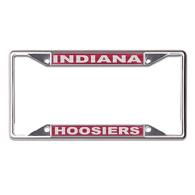 Cadre de plaque d'immatriculation en métal WinCraft Indiana Hoosiers avec logo imprimé