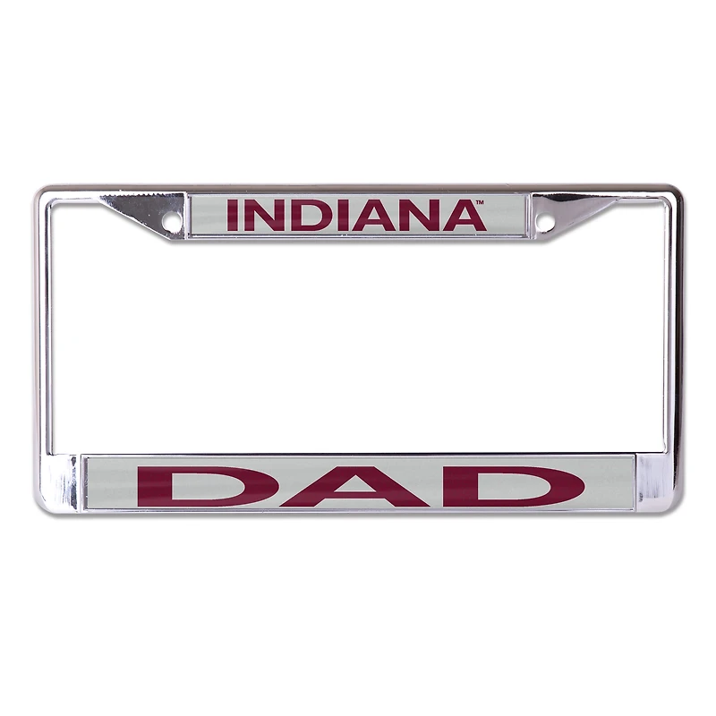 Cadre de plaque d'immatriculation WinCraft Indiana Hoosiers S/L Dad
