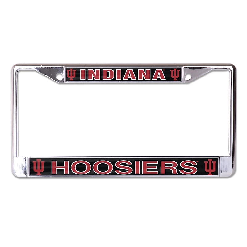 Cadre de plaque d'immatriculation en métal avec logo secondaire des Indiana Hoosiers de WinCraft