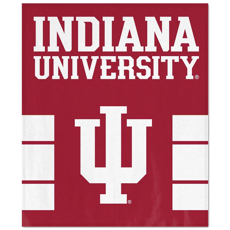 Couverture ultra moelleuse WinCraft Indiana Hoosiers 50" x 60"