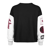Women's '47 Black Indiana Hoosiers Sydney Long Sleeve T-Shirt