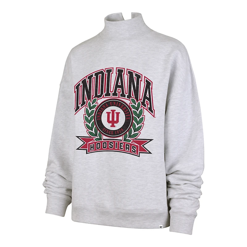Sweat-shirt à col montant '47 Gray Indiana Hoosiers Laurel Arch pour femme