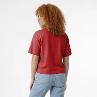 T-shirt à domicile des Indiana Hoosiers, championnes féminines, couleur rouge cramoisi.