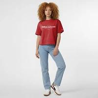 Women's Champion Crimson Indiana Hoosiers Home Wordmark T-Shirt