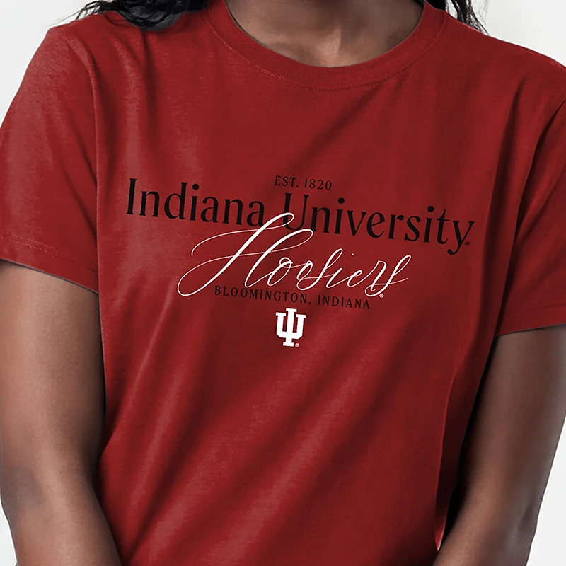 Women's Champion  Crimson Indiana Hoosiers Lifestyle T-Shirt