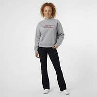 Sweat-shirt à col montant Champion gris Indiana Hoosiers Triumph pour femme