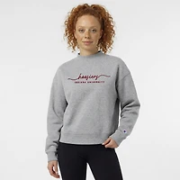 Sweat-shirt à col montant Champion gris Indiana Hoosiers Triumph pour femme