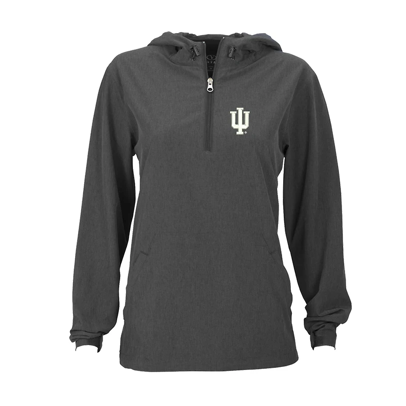 Veste anorak extensible à enfiler Indiana Hoosiers pour femme, couleur anthracite