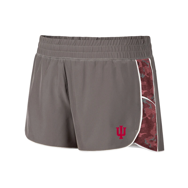 Short doublé Pamela gris/cramoisi pour femme, Colosseum Indiana Hoosiers