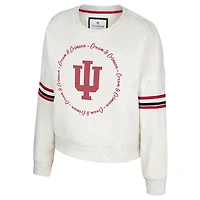Sweat-shirt en polaire moucheté Colosseum Natural Indiana Hoosiers Novelist pour femme