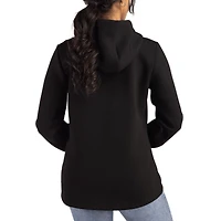 Women's Cutter & Buck  Black Indiana Hoosiers College Football Playoff 2025 National Champions Roam Epic Comfort Recycled Full-Zip Hoodie Jacket