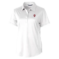 Polo extensible texturé Cutter & Buck blanc Indiana Hoosiers Prospect pour femme