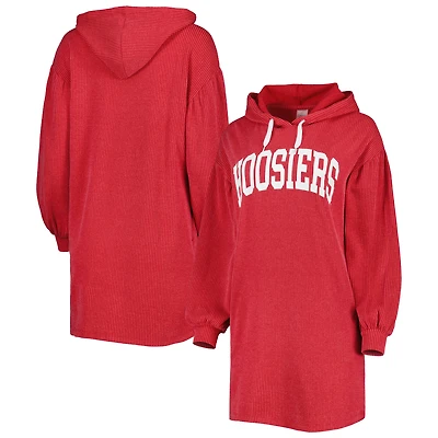 Gameday Couture Crimson Indiana Hoosiers Gagnant du jeu Vintage Wash Tri-Blend Dress pour femme