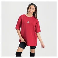 Women's Gameday Couture Crimson Indiana Hoosiers Oversized Back at Ya T-Shirt