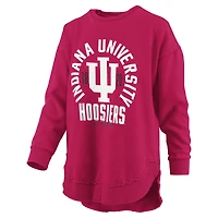 Women's Pressbox  Crimson Indiana Hoosiers Blitz Long Sleeve T-Shirt