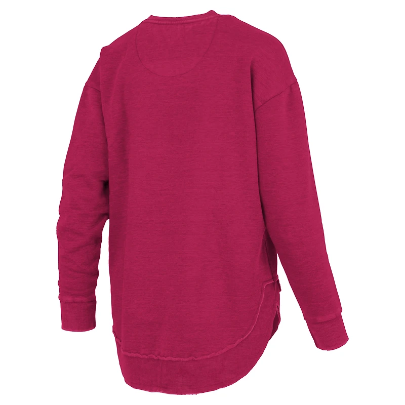 T-shirt à manches longues pour femmes Pressbox Crimson Indiana Hoosiers Blitz