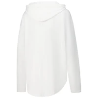 Women's Pressbox White Indiana Hoosiers San Bruno Hoodie Long Sleeve T-Shirt