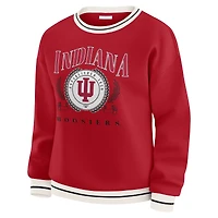 Sweat-shirt cramoisi Indiana Hoosiers Seal pour femme par Erin Andrews