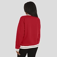 Sweat-shirt cramoisi Indiana Hoosiers Seal pour femme par Erin Andrews