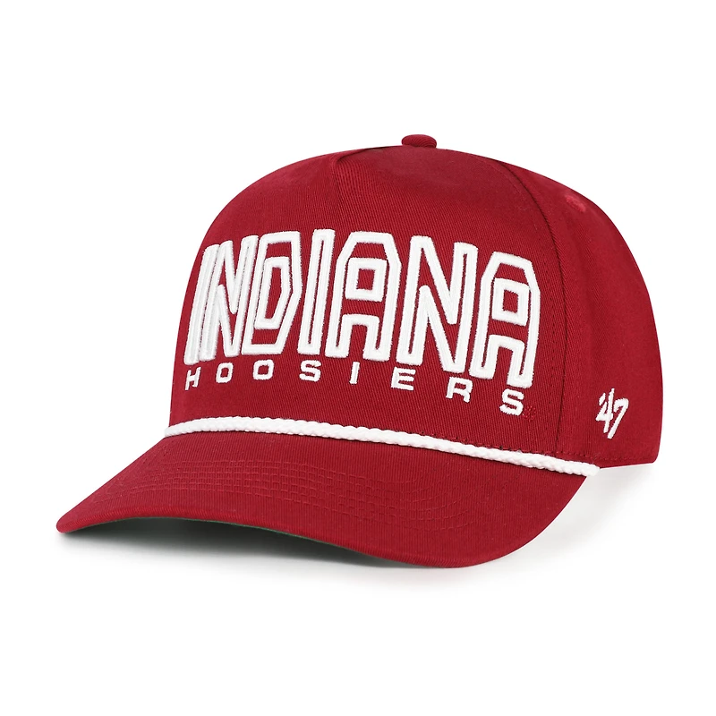 Casquette ajustable Crimson Indiana Hoosiers Byline Hitch pour jeunes '47