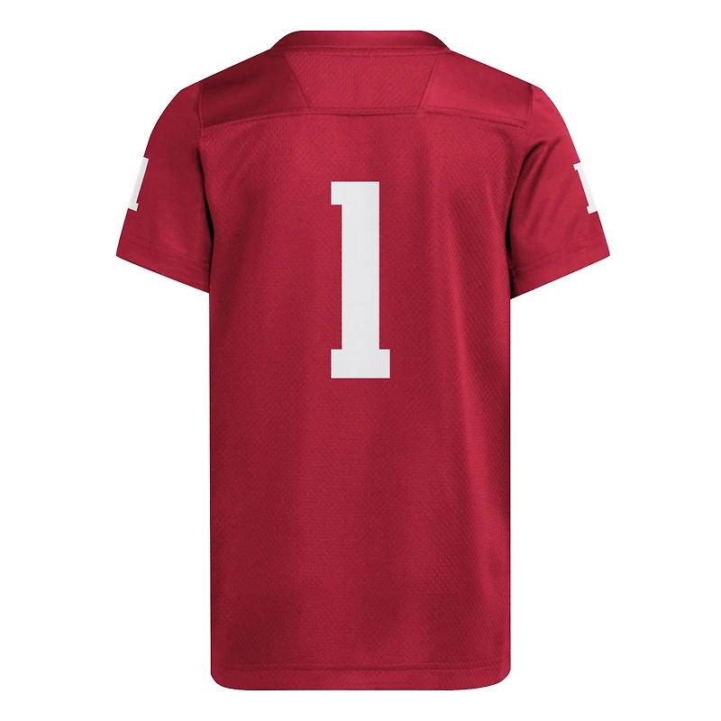 Maillot réplique adidas #1 Crimson Indiana Hoosiers pour jeunes