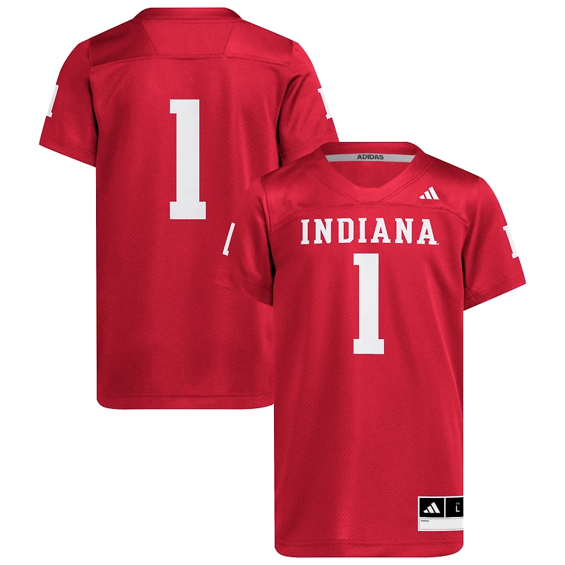 Maillot réplique adidas #1 Crimson Indiana Hoosiers pour jeunes