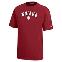 Youth Champion Crimson Indiana Hoosiers Arch Over Logo T-Shirt
