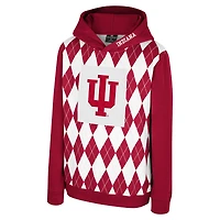 Sweat à capuche enfiler The Dealio Argyle Indiana Hoosiers Crimson Colosseum pour jeunes