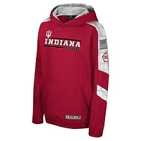 Sweat à capuche camouflage numérique Cyclone pour jeunes Colosseum Cardinal Indiana Hoosiers OHT