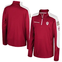 Youth Colosseum  Crimson Indiana Hoosiers OHT Military Appreciation Cyclone Quarter-Zip Windshirt