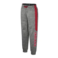 Pantalon polaire Indiana Hoosiers gris chiné Colosseum pour jeunes