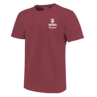 T-shirt confortable avec superposition de mascotte Crimson Indiana Hoosiers pour jeunes