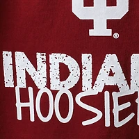 T-shirt à col rond pour jeunes Indiana Hoosiers, couleur rouge.