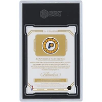 Bennedict Mathurin Indiana Pacers Autographed 2022-23 Panini Flawless Vertical Tri-Color Patch Relic #VPA-BNM #4/25 SGC Authenticated 9.5/10 Rookie Card