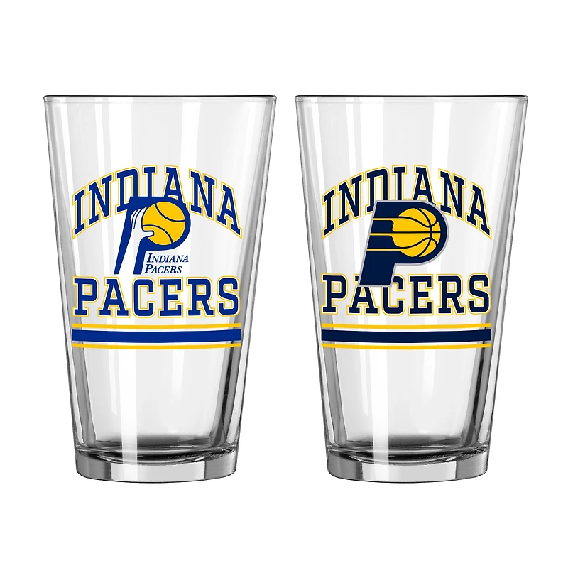 Indiana Pacers 16oz. Verre à pinte, paquet de deux