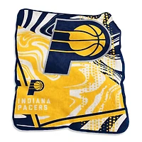 Indiana Pacers Couverture tourbillonnante Raschel 50" x 60"