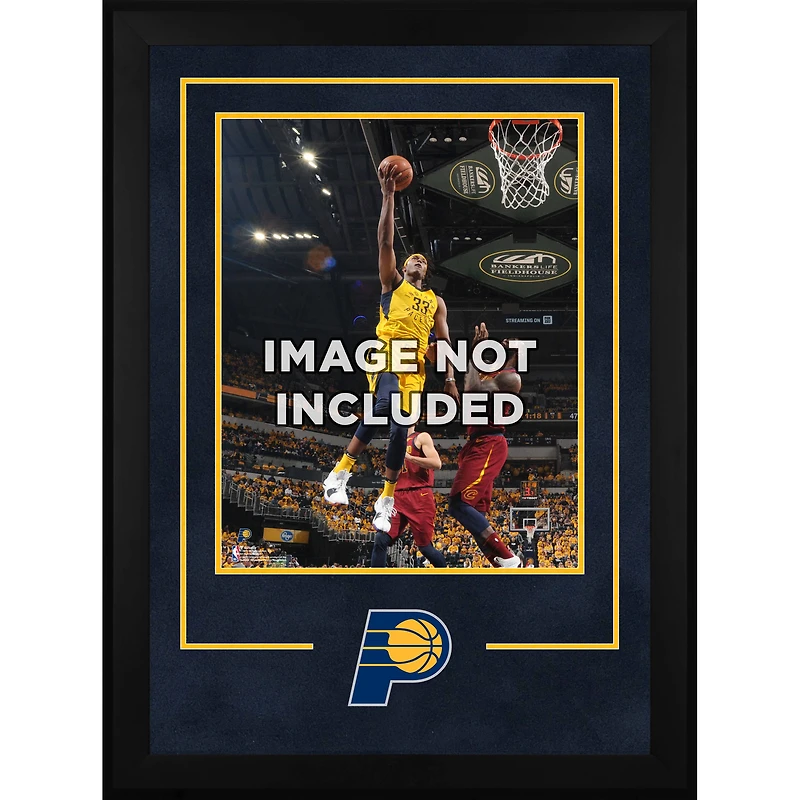 Cadre vertical de luxe Indiana Pacers 16'' x 20'' avec logo de l'équipe