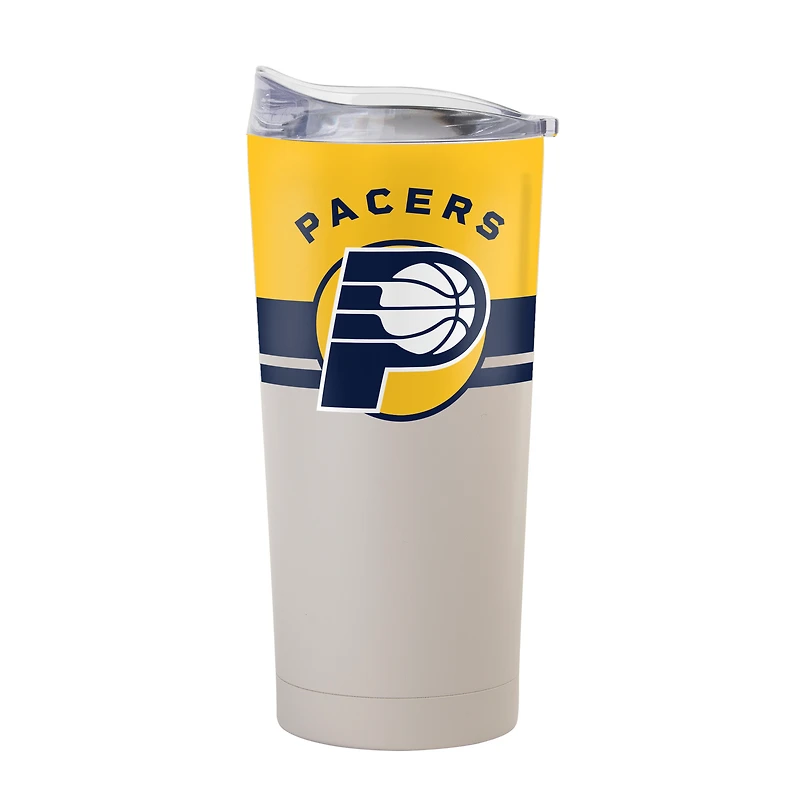Gobelet isotherme Logo Brands Indiana Pacers Horizon de 59 cl (20 oz) avec revêtement en poudre
