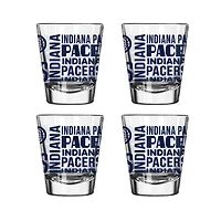 Ensemble de 4 verres à shot de 6 cl (2 oz) Logo Brands Indiana Pacers