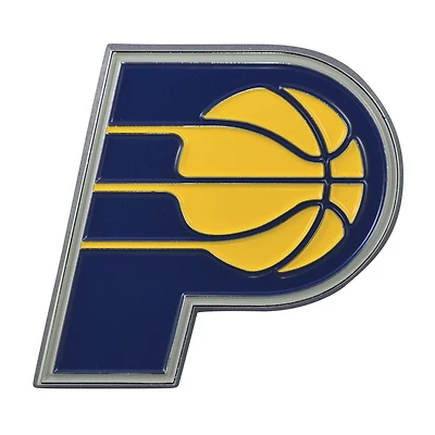 Logo Brands  Indiana Pacers Embossed Color Auto Emblem