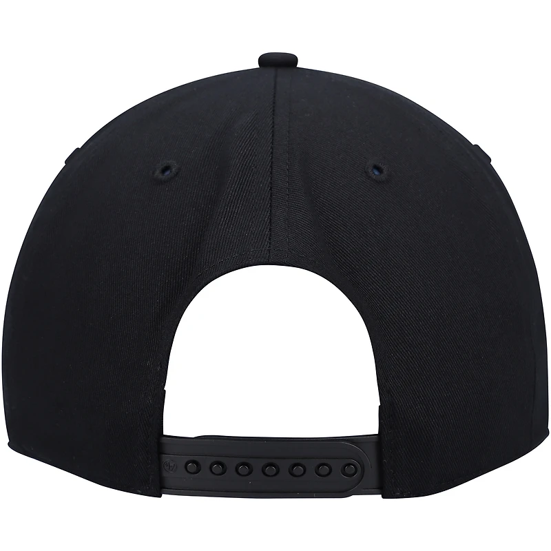 Casquette Snapback Indiana Pacers Crosstown Script Hitch '47 noire pour homme