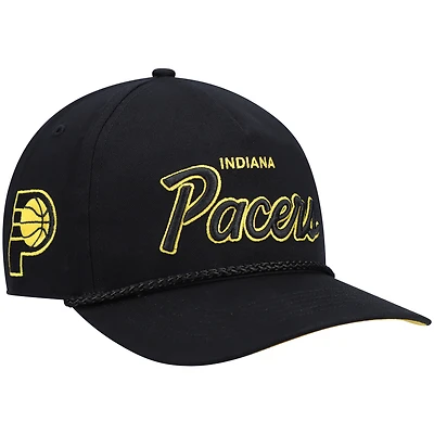 Casquette Snapback Indiana Pacers Crosstown Script Hitch '47 noire pour homme