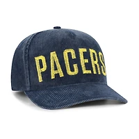 Chapeau à capuche ajustable en velours côtelé bleu marine Indiana Pacers Reclaim Snow Wash pour homme