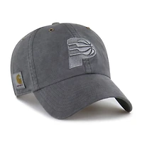 Men's Carhartt x '47  Charcoal Indiana Pacers Clean Up Adjustable Hat