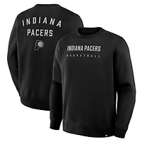 Men's Fanatics Black Indiana Pacers Crossover Collection Defensive Rotation Drill Premium Pullover Sweatshirt